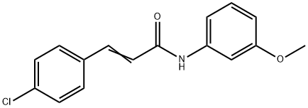 4'-CHLORO-3-METHOXYCINNAMANILIDE Structure