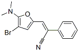 Benzeneacetonitrile,  -alpha--[[4-bromo-5-(dimethylamino)-2-furanyl]methylene]- Structure