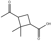 2,2-디메틸-3-아세틸시클로부탄카르복실산 구조식 이미지