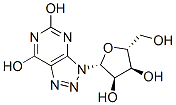 3-β-D-Ribofuranosyl-3H-1,2,3-triazolo[4,5-d]pyrimidine-5,7(4H,6H)-dione 구조식 이미지