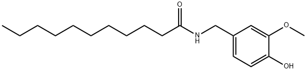 N-[(4-hydroxy-3-methoxy-phenyl)methyl]undecanamide Structure