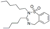 2-Hexyl-3-pentyl-2,5-dihydro-1,2,4-benzothiadiazepine 1,1-dioxide 구조식 이미지