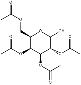 2,3,4,6-TETRA-O-ACETYL-D-GALACTOPYRANOSE 구조식 이미지