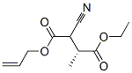 Butanedioic acid, 2-cyano-3-methyl-, 4-ethyl 1-(2-propenyl) ester, (3R)- (9CI) Structure