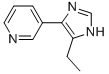 Pyridine,  3-(5-ethyl-1H-imidazol-4-yl)-  (9CI) 구조식 이미지