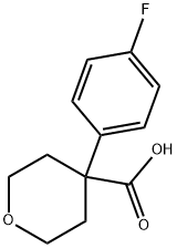 4-(4-FLUORO-PHENYL)-TETRAHYDRO-PYRAN-4-CARBOXYLIC ACID Structure