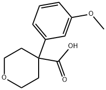 4-(3-메톡시페닐)테트라히드로-2H-피란-4-카르복실산 구조식 이미지