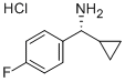 Benzenemethanamine, alpha-cyclopropyl-4-fluoro-, (alphaR)- (9CI) 구조식 이미지