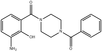 (4-(3-aMino-2-hydroxybenzoyl)piperazin-1-yl)(phenyl)Methanone Structure