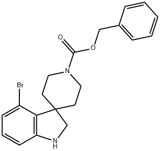 Benzyl 4-Bromospiro[Indoline-3,4'-Piperidine]-1'-Carboxylate Structure