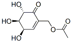 2-Cyclohexen-1-one, 2-[(acetyloxy)methyl]-4,5,6-trihydroxy-, (4R,5R,6S)- (9CI) 구조식 이미지