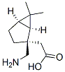 Bicyclo[3.1.0]hexane-2-acetic acid, 2-(aminomethyl)-6,6-dimethyl-, (1S,2R,5R)- (9CI) Structure