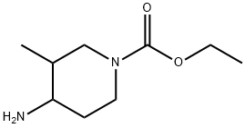 1-피페리딘카르복실산,4-아미노-3-메틸-,에틸에스테르 구조식 이미지