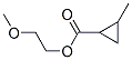 Cyclopropanecarboxylic acid, 2-methyl-, 2-methoxyethyl ester (9CI) Structure