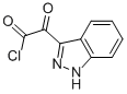 1H-Indazole-3-acetyl chloride, alpha-oxo- (9CI) Structure