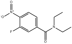 N,N-diethyl-3-fluoro-4-nitrobenzamide Structure