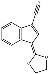 3-(1,3-DIOXOLAN-2-YLIDENE)-3H-INDENE-1-CARBONITRILE 구조식 이미지