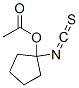 Cyclopentanol, 1-isothiocyanato-, acetate (ester) (9CI) Structure