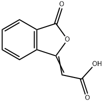 2-(3-OXO-1,3-DIHYDROISOBENZOFURAN-1-YLIDEN)ACETIC ACID Structure