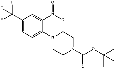 4-(2-Nitro-4-trifluoromethyl-phenyl)-piperazine-1-carboxylic acid tert-butyl ester Structure