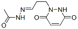 아세트산,[3-(3,6-디히드로-3,6-디옥소-1(2H)-피리다지닐)프로필리덴]히드라지드(9CI) 구조식 이미지