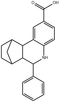 7,10-Methanophenanthridine-2-carboxylicacid,5,6,6a,7,8,9,10,10a-octahydro-6-phenyl- Structure