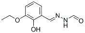Hydrazinecarboxaldehyde, [(3-ethoxy-2-hydroxyphenyl)methylene]- (9CI) Structure