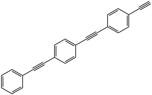 1-에티닐-4-((4-(페닐에티닐)페닐)에티닐)벤젠 구조식 이미지