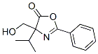 5(4H)-Oxazolone,  4-(hydroxymethyl)-4-(1-methylethyl)-2-phenyl- 구조식 이미지