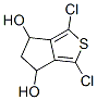 4H-Cyclopenta[c]thiophene-4,6-diol, 1,3-dichloro-5,6-dihydro- (9CI) 구조식 이미지
