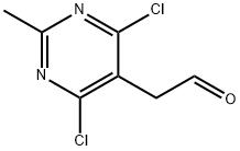 2-(4,6-디클로로-2-메틸피리미딘-5-일)-아세트알데히드 구조식 이미지