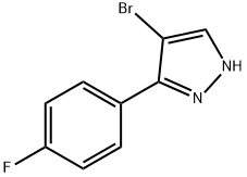 4-Bromo-5-(4-fluorophenyl)-1(2)H-pyrazole 구조식 이미지