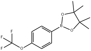 4,4,5,5-TETRAMETHYL-2-(4-TRIFLUOROMETHOXYPHENYL)-1,3,2-DIOXABOROLANE 구조식 이미지