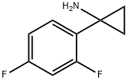 Cyclopropanamine, 1-(2,4-difluorophenyl)- Structure