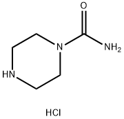 PIPERAZINE-1-CARBOXYLIC ACID AMIDE HCL 구조식 이미지