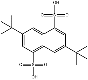 3,7-di-tert-butylnaphthalene-1,5-disulphonic acid Structure