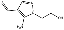1H-Pyrazole-4-carboxaldehyde, 5-amino-1-(2-hydroxyethyl)- (9CI) Structure