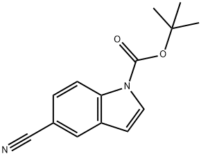 1-BOC-5-시아노인돌 구조식 이미지