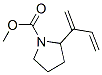 1-피롤리딘카르복실산,2-(1-메틸렌-2-프로페닐)-,메틸에스테르(9CI) 구조식 이미지