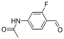 아세트아미드,N-(3-플루오로-4-포르밀페닐)- 구조식 이미지