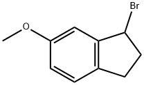 1-BROMO-2,3-DIHYDRO-6-METHOXY-1H-INDENE Structure