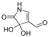 1H-Pyrrole-3-carboxaldehyde, 4,5-dihydro-4,4-dihydroxy-5-oxo- (9CI) Structure