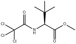 L-VALINE, 3-METHYL-N-(2,2,2-TRICHLOROACETYL)-, METHYL ESTER Structure