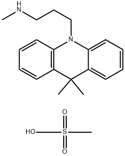 아크리단,9,9-디메틸-10-(3-(메틸아미노)프로필)-,모노메탄술포네이트 구조식 이미지