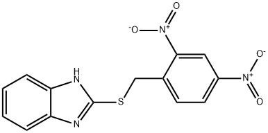 2-(2,4-DINITROBENZYLTHIO)-1H-BENZO[D]IMIDAZOLE Structure