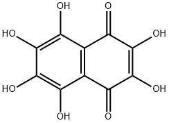 2,3,5,6,7,8-Hexahydroxy-1,4-naphthalenedione Structure