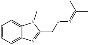 Acetone O-[(1-methyl-1H-benzimidazol-2-yl)methyl]oxime Structure