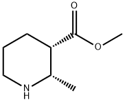 3-Piperidinecarboxylicacid,2-methyl-,methylester,(2S,3S)-(9CI) 구조식 이미지