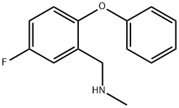 (5-FLUORO-2-PHENOXY-BENZYL)-메틸-아민 구조식 이미지