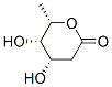 L-lyxo-Hexonic acid, 2,6-dideoxy-, delta-lactone (9CI) Structure